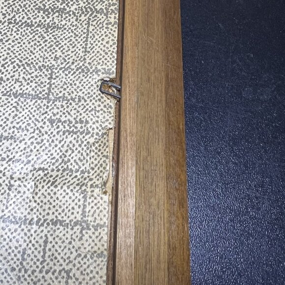 Vintage Nautical Wooden Framed Dockside Fishing Boat Cove Linen Wall Art Print - Picture 6 of 6